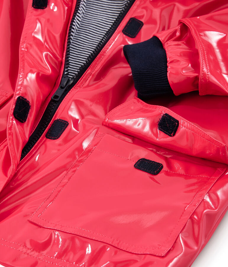 Impermeable reforzado para ni&ntilde;a rojo