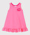 Vestido sin mangas para bebé niña de punto rosa GEISHA/blanco MARSHMALLOW