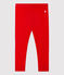 «Leggings» de algodón orgánico de bebé rojo PEPS