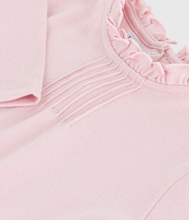 Camiseta infantil lisa de algod&oacute;n de manga larga JOLI