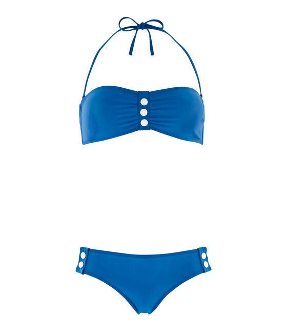 Traje de baño 2 piezas para mujer azul RIYADH