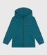 Sudadera infantil de algodón liso con capucha y cremallera