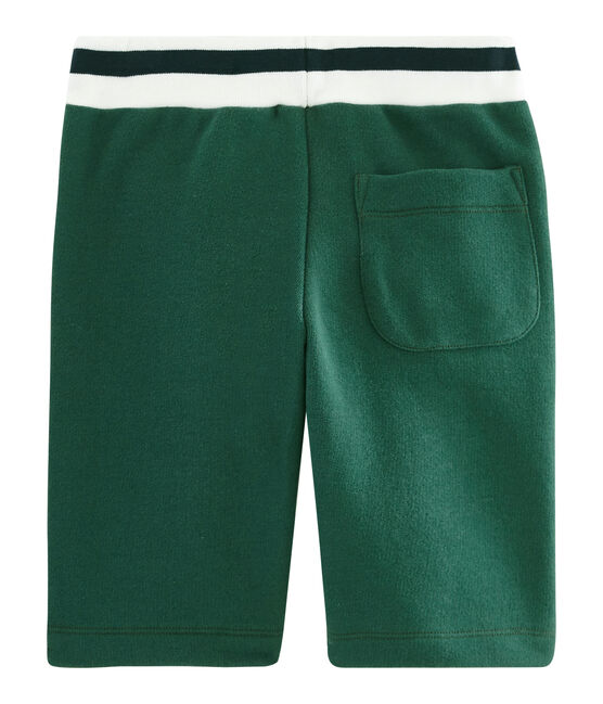 Bermudas de muletón para niño verde SOUSBOIS