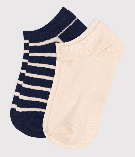 2 pares de calcetines de algodón a rayas para niños variante 1