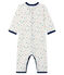 Pijama sin pies de punto para bebé niño blanco MARSHMALLOW/ MULTICO CN