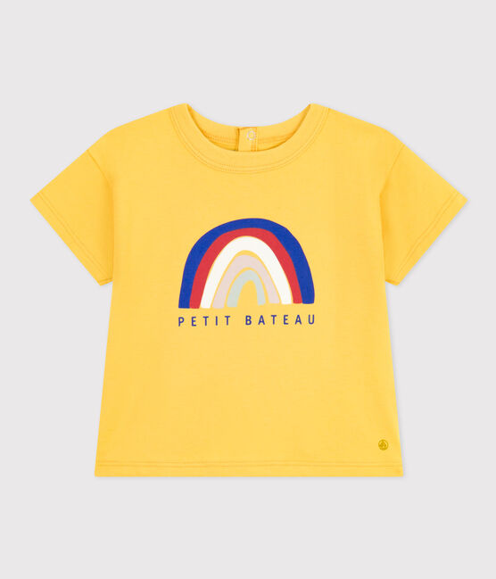 Camiseta de manga corta de jersey ligero para bebé amarillo NECTAR
