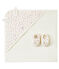 Cofre capa de baño + patucos para bebé mixto blanco MARSHMALLOW/blanco MULTICO