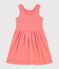 Vestido infantil liso de algod&oacute;n sin mangas FLAMAND