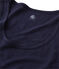 Camiseta sin mangas de lino para mujer azul SMOKING