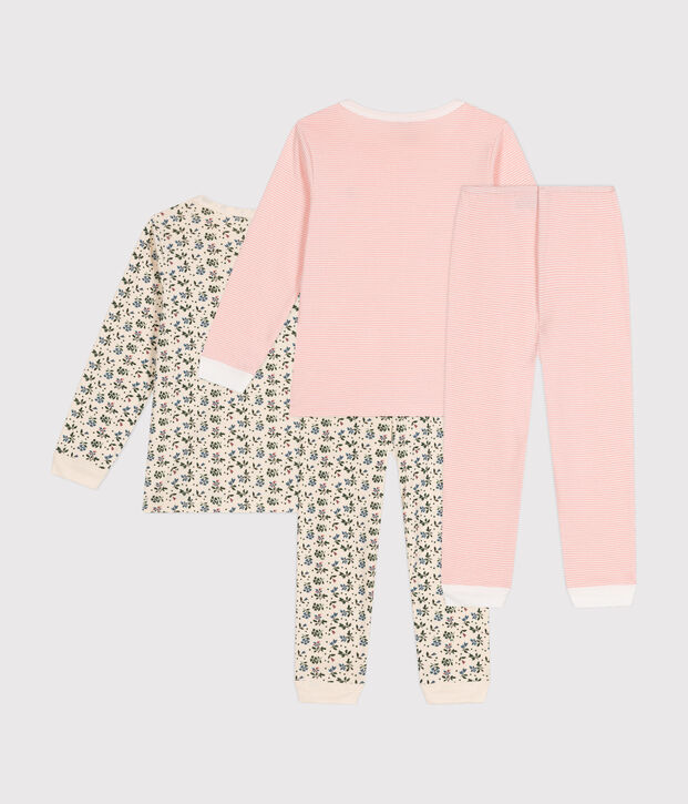 Juego de 2 pijamas infantiles de algod&oacute;n multicolor
