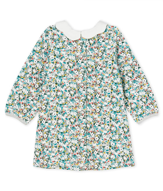 Vestido de manga larga estampado para bebé niña gris BELUGA/blanco MULTICO