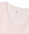 camiseta de manga corta con cuello en v de mujer rosa FLEUR