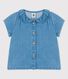 Blusa de tejido vaquero ligero ecológico para bebé