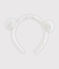 Diadema infantil para niña blanco MARSHMALLOW