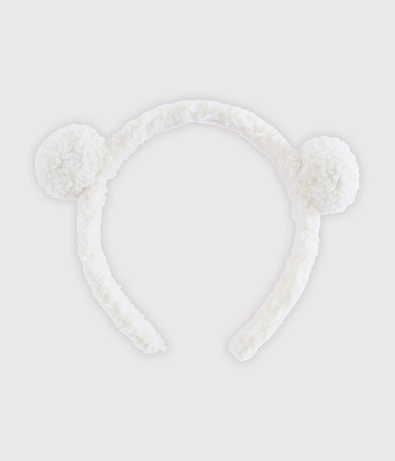 Diadema infantil para ni&ntilde;a blanco