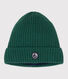 Gorro infantil de punto tricotado con forro polar
