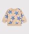 Sudadera de algod&oacute;n con estampado de corazones para beb&eacute; beige/multicolor