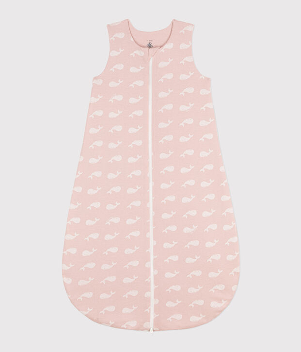 Saco de algod&oacute;n con ballenas rosas TOG 2 rosa/blanco