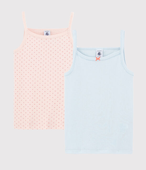 Lote de 2 camisetas de tirantes con estrellas de niña variante 1