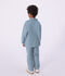 Chaqueta infantil de algod&oacute;n a rayas azul/blanco