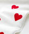 SACO  DE ALGODÓN DE BEBÉ CON CORAZONES TOG 2 blanco MARSHMALLOW/rojo TERKUIT
