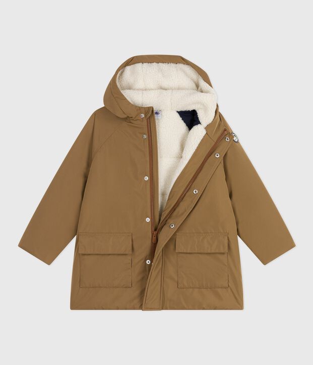 Parka infantil midi lisa marron