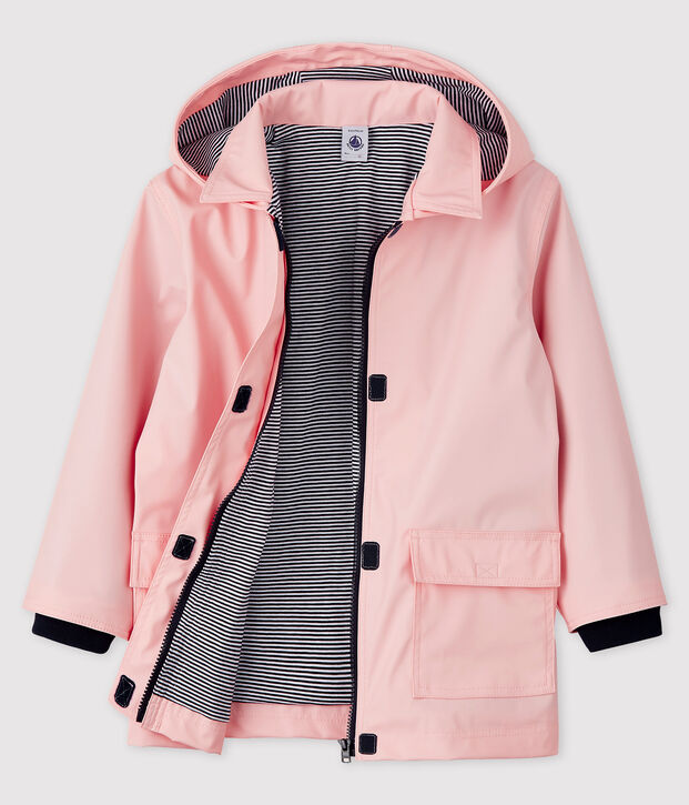 Impermeable emblem&aacute;tico para ni&ntilde;a rosa