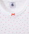 Camisón con corazones estampados para niña blanco ECUME/rosa ROSE