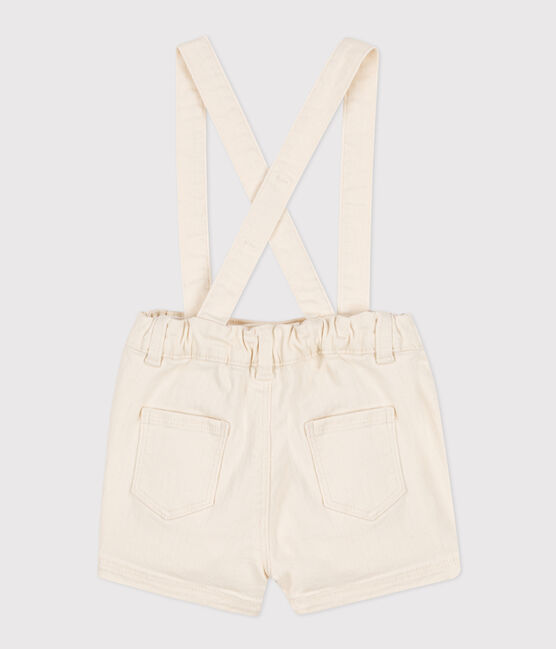 Shorts vaqueros con tirantes para bebé crudo AVALANCHE