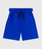 Bermudas cortas infantiles de algodón liso azul PERSE