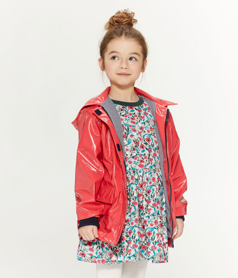 Impermeable reforzado para ni&ntilde;a rojo