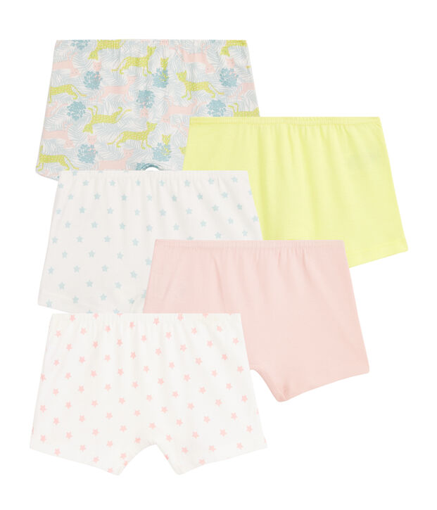 Juego de 5 culottes para ni&ntilde;a multicolor