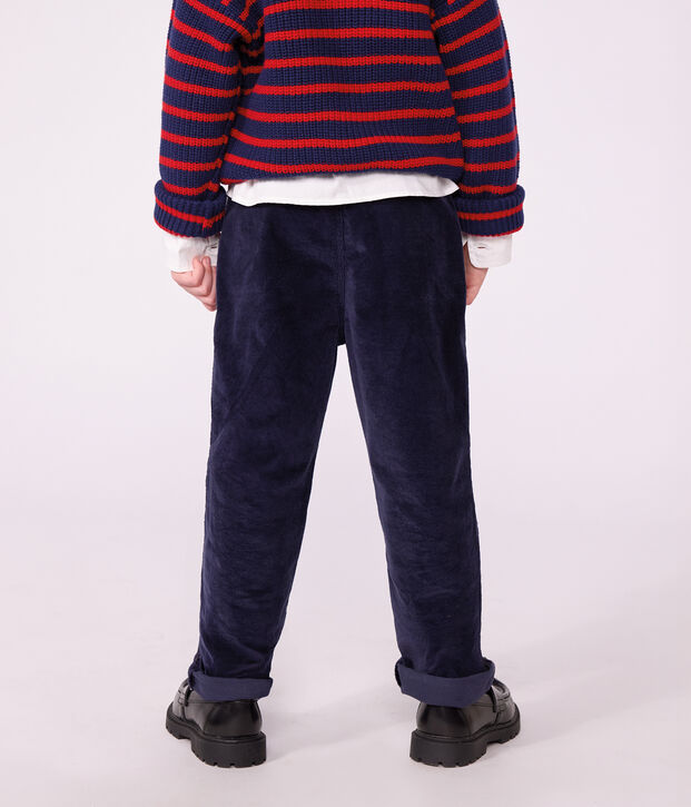 Pantal&oacute;n infantil recto de terciopelo SMOKING