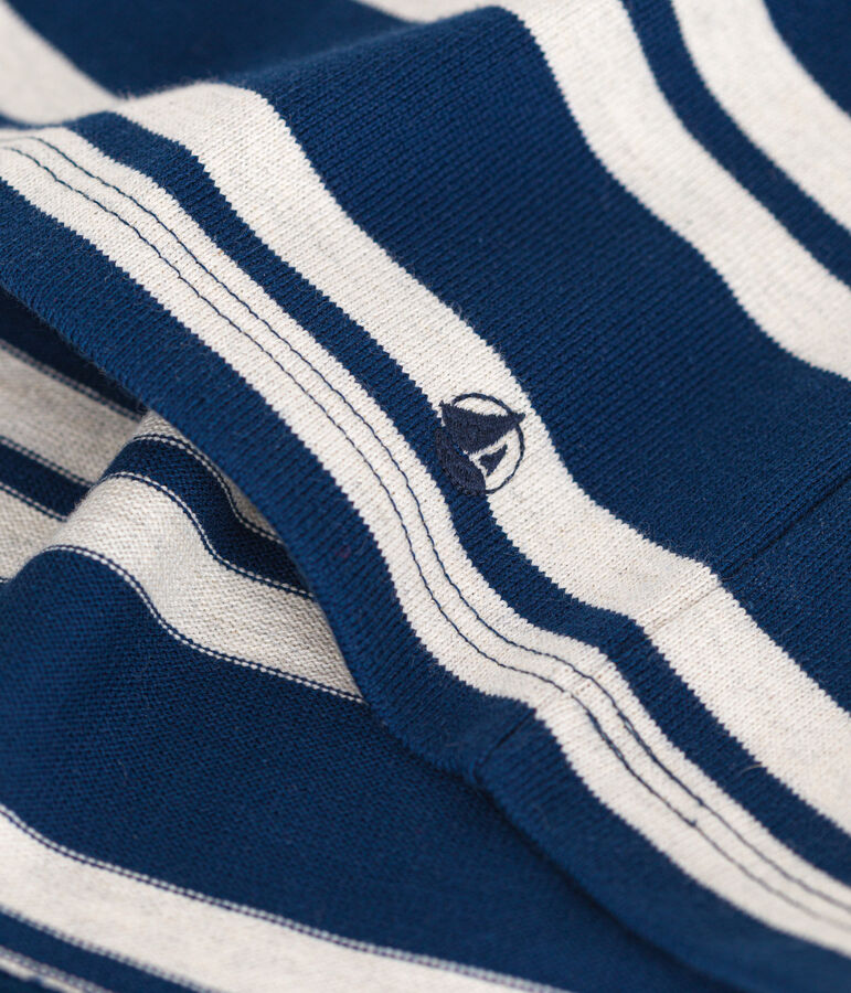 Vestido de manga larga de algod&oacute;n grueso para ni&ntilde;a azul MEDIEVAL/ MONTELIMAR