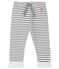 Pantalón de tejido túbico estampado para bebé blanco MARSHMALLOW/azul SMOKING