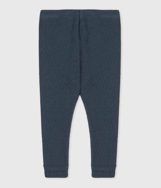 Leggings de algod&oacute;n calado para beb&eacute; gris