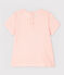Blusa de manga corta con cuello de bebé niña rosa MINOIS