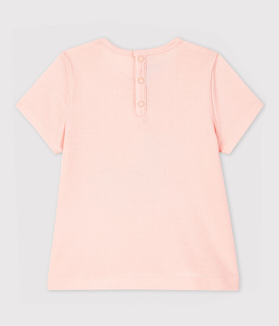 Blusa de manga corta con cuello de bebé niña rosa MINOIS