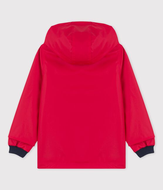 CHUBASQUERO ICÓNICO RECICLADO DE NIÑA/NIÑO rojo TERKUIT
