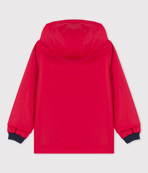 CHUBASQUERO IC&Oacute;NICO RECICLADO DE NI&Ntilde;A/NI&Ntilde;O rojo