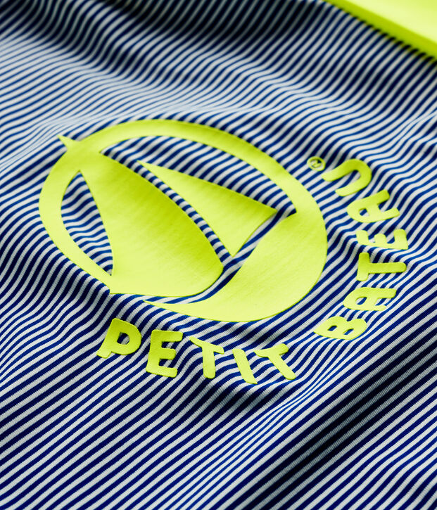 Mono ecorresponsable para beb&eacute; ni&ntilde;a/ni&ntilde;o azul/blanco