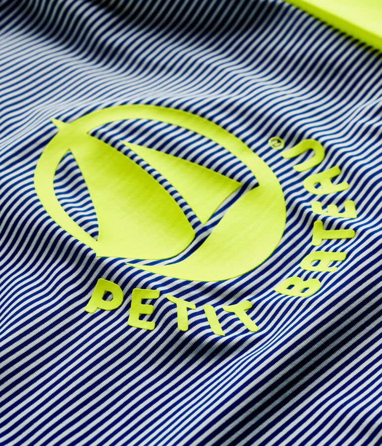 Mono ecorresponsable para beb&eacute; ni&ntilde;a/ni&ntilde;o azul/blanco