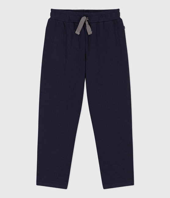 Pantalón de túbico acolchado de niño azul SMOKING