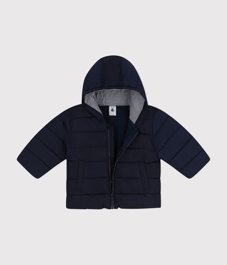 Abrigo con forro polar de beb&eacute; azul