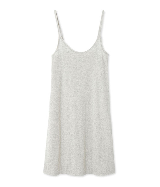 Chemise à bretelles femme en coton léger gris BELUGA CHINE