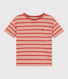 Camiseta a rayas de jersey para niño