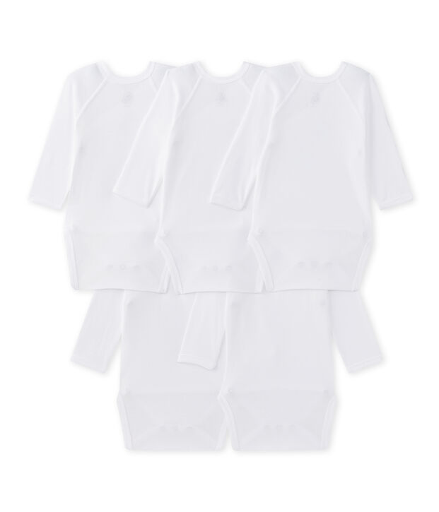 Lote de 5 bodis de nacimiento para beb&eacute; mixto multicolor