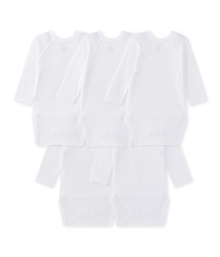 Lote de 5 bodis de nacimiento para beb&eacute; mixto multicolor