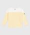 Camiseta marinera infantil de algodón de manga larga blanco MARSHMALLOW/ ORGE