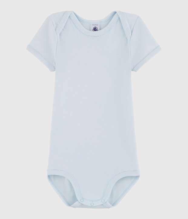 Bodi de manga corta de beb&eacute; ni&ntilde;a azul